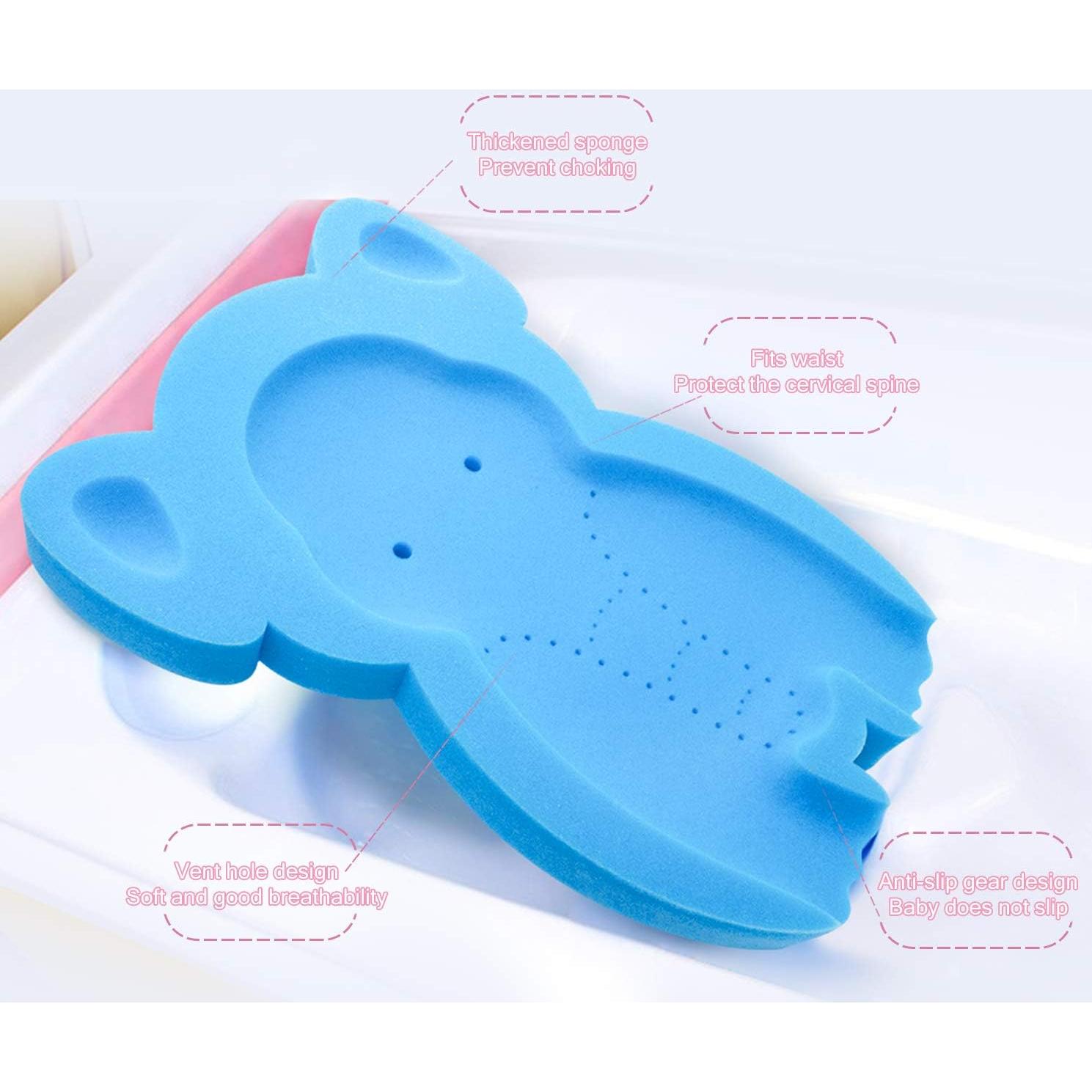 Esponja de Baño Suave para Bebés HL Elefante Azul 49x35cm