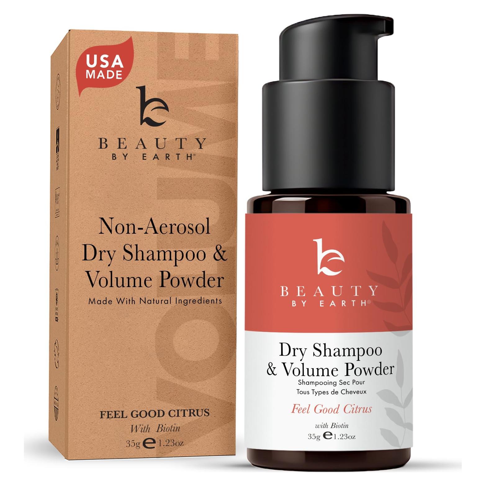 Champú en Polvo Seco Beauty by Earth - Voluminizador y Aclarador