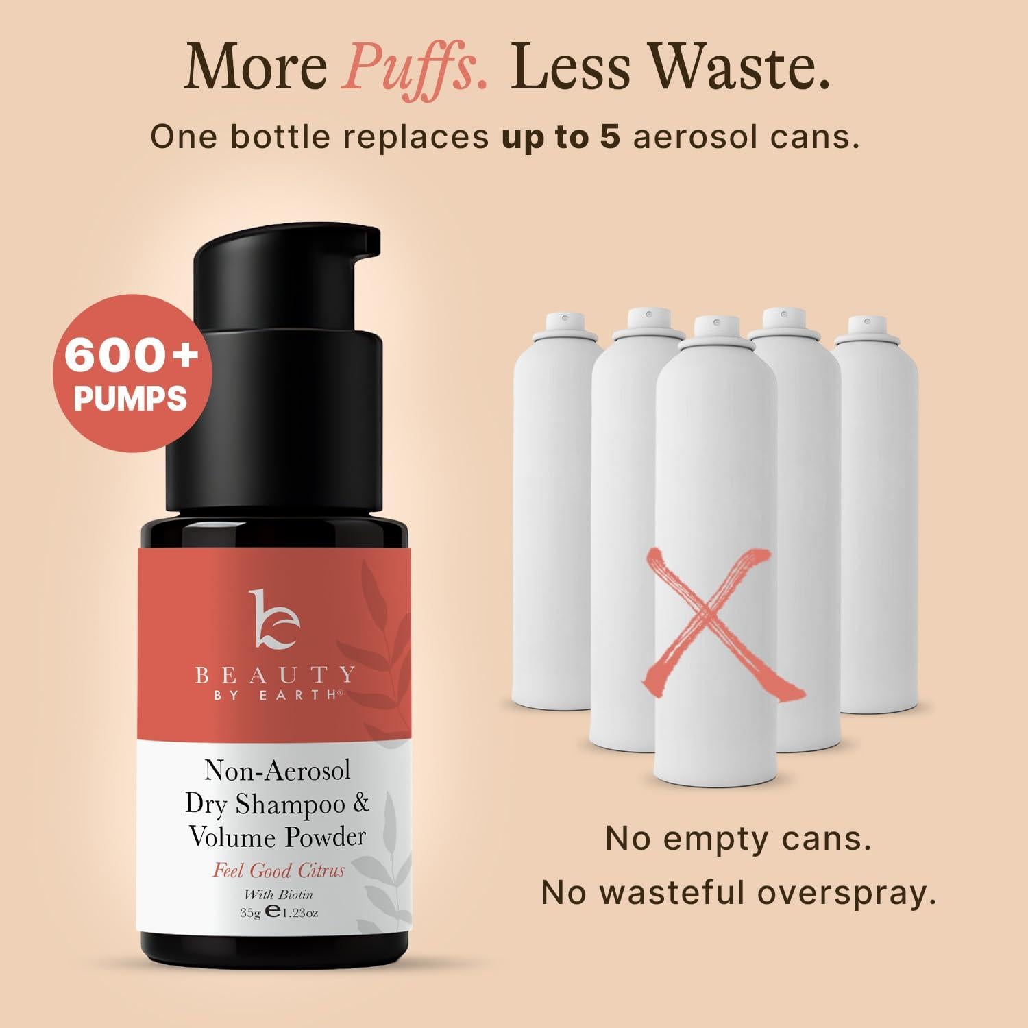 Champú en Polvo Seco Beauty by Earth - Voluminizador y Aclarador