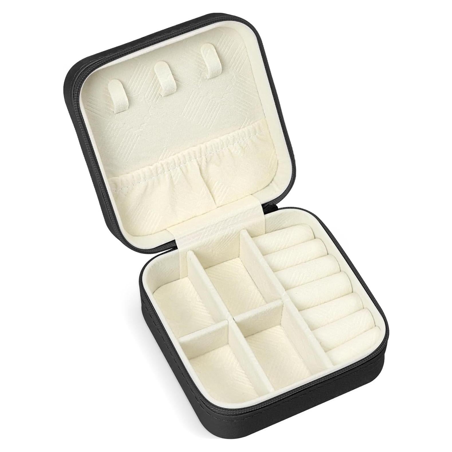 Estuche de Joyería de Viaje SLOZO Negro Compacto y Portátil