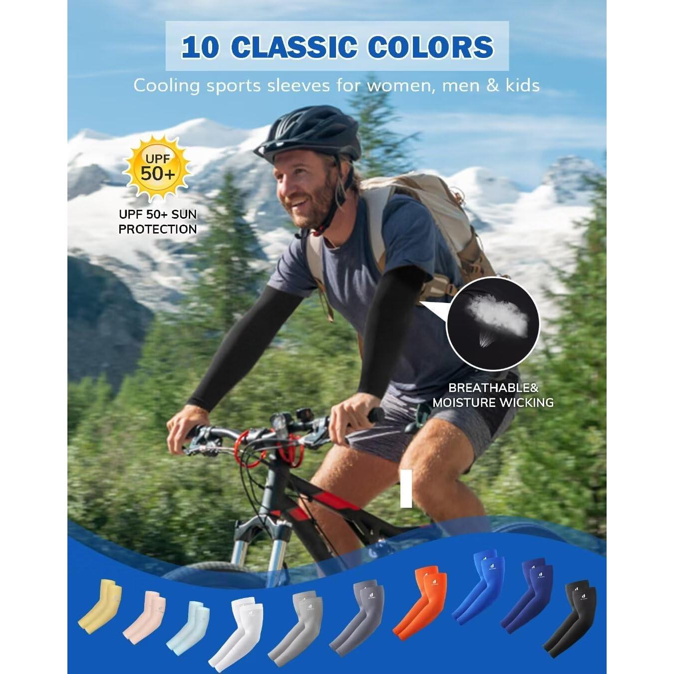 Mangas de Compresión UV JAY SAREES - 3 Pares Adulto Unisex