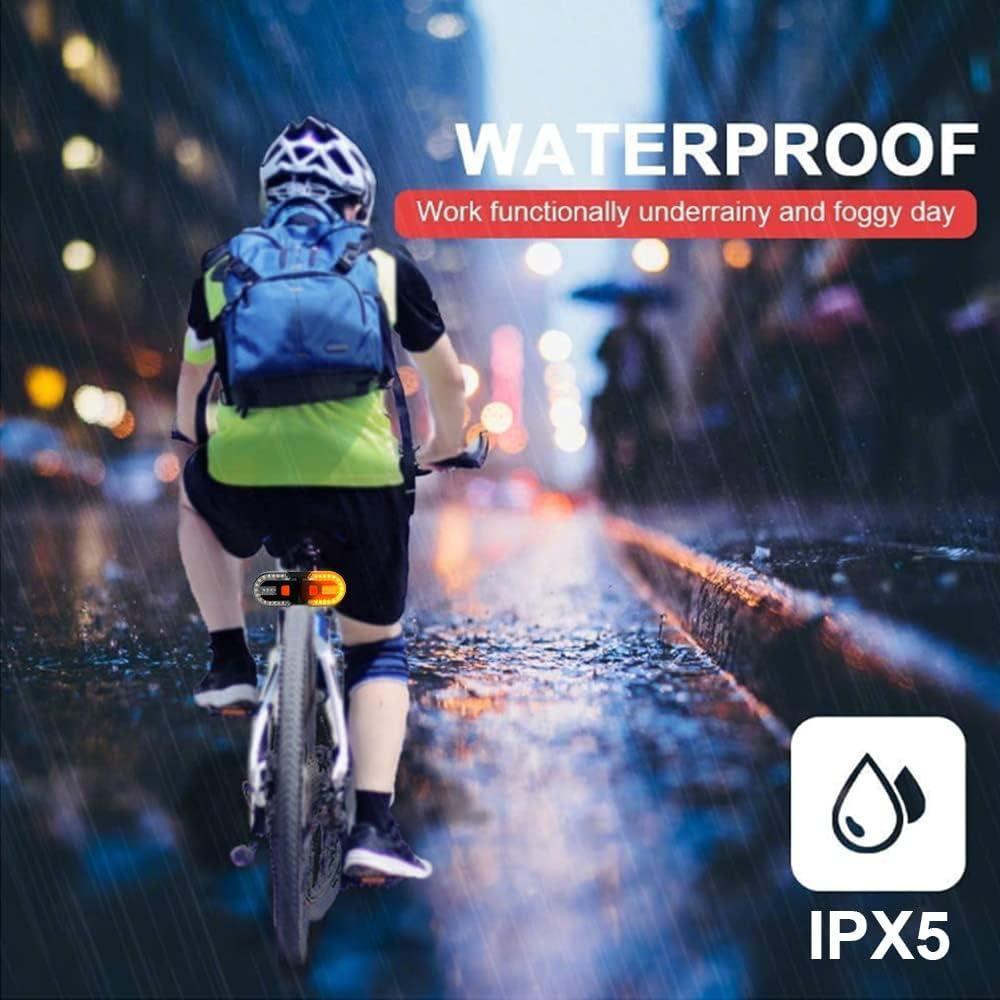 Luz Trasera Inalámbrica JINKEY con Señales de Giro LED USB