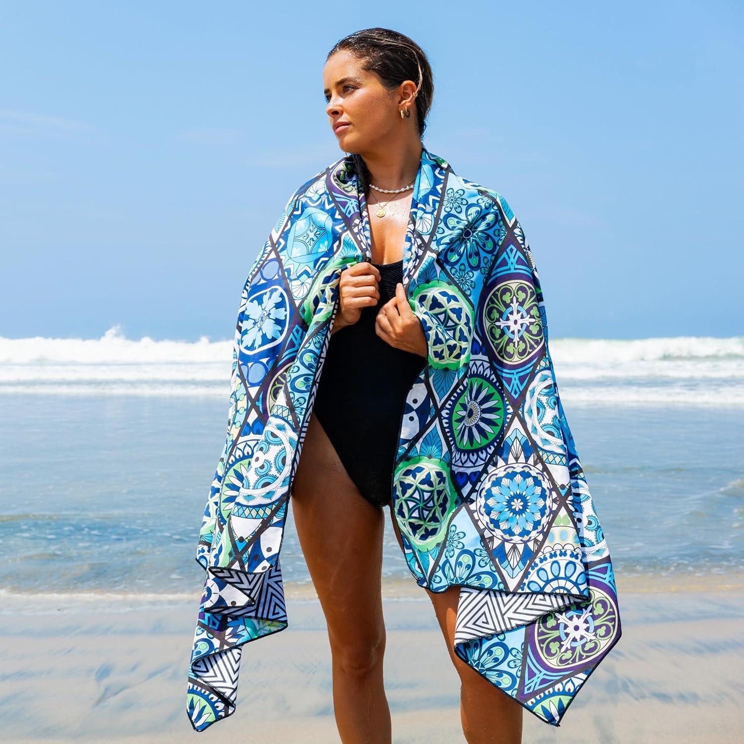 Toalla de Playa Microfibra Elite Trend Extra Grande 198x89 cm