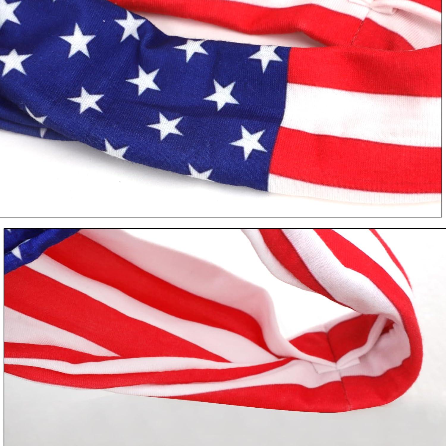 3 Bandas de Sudor JIAHG Bandera EE. UU. Elásticas Absorbentes