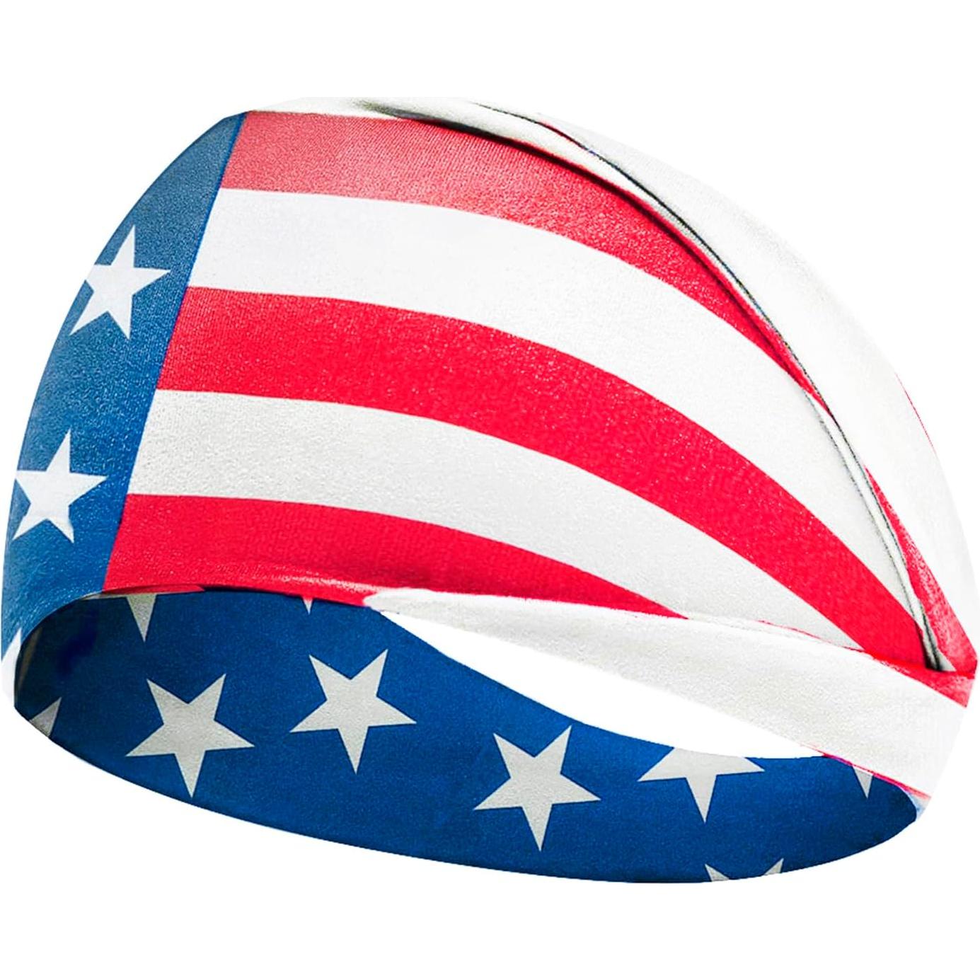 3 Bandas de Sudor JIAHG Bandera EE. UU. Elásticas Absorbentes