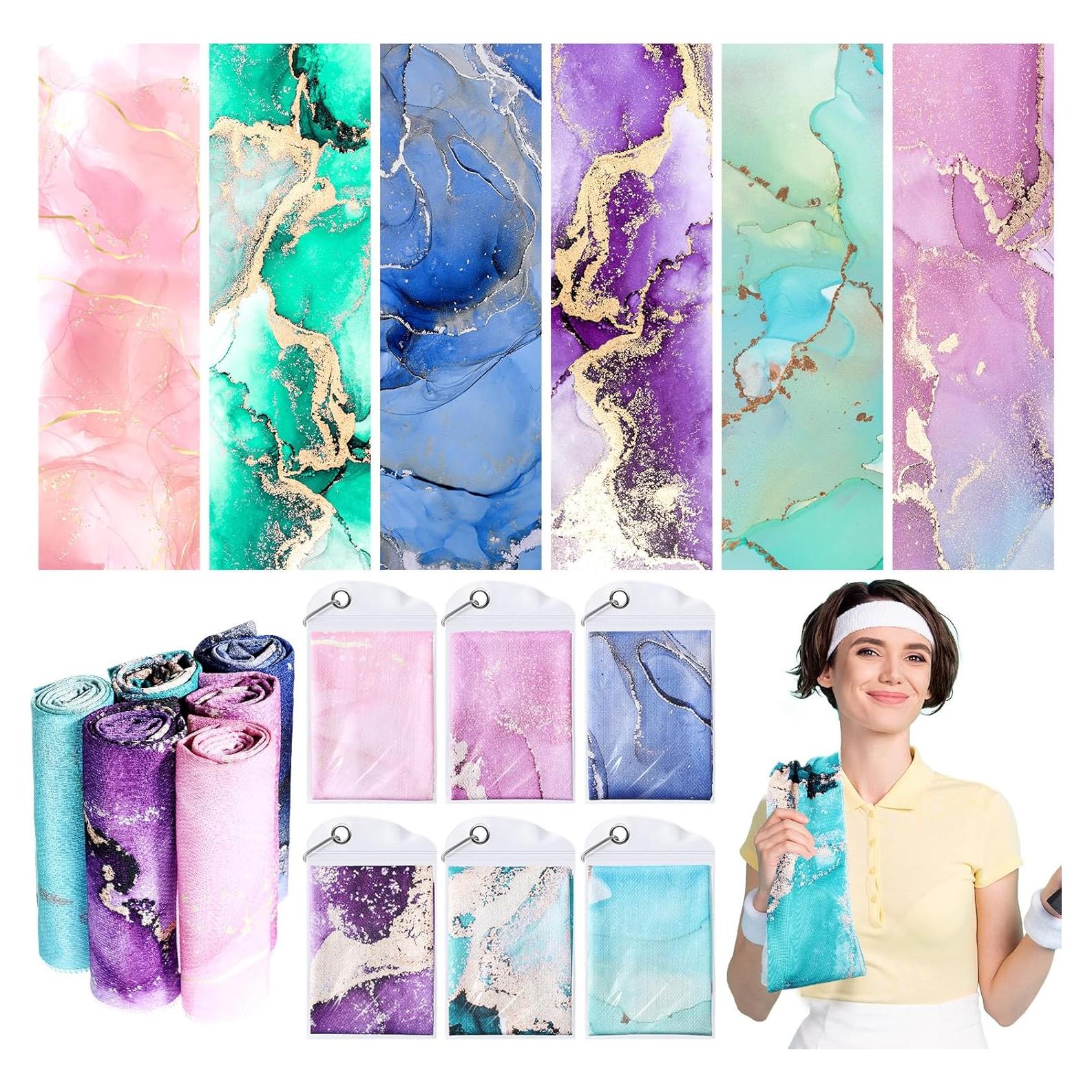 Toallas Enfriadoras Peryiter 6 Piezas 100x30 cm Colorido