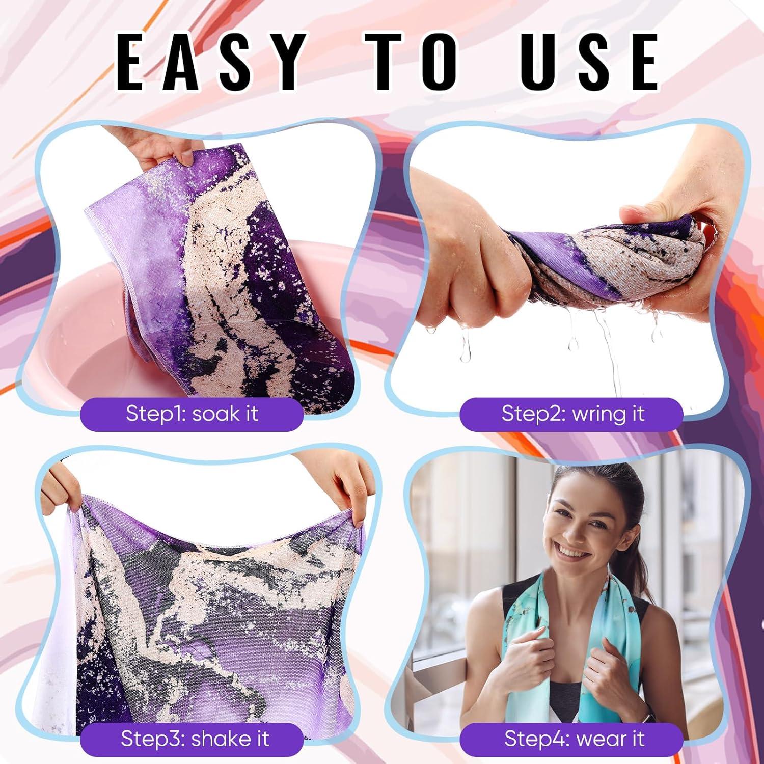 Toallas Enfriadoras Peryiter 6 Piezas 100x30 cm Colorido