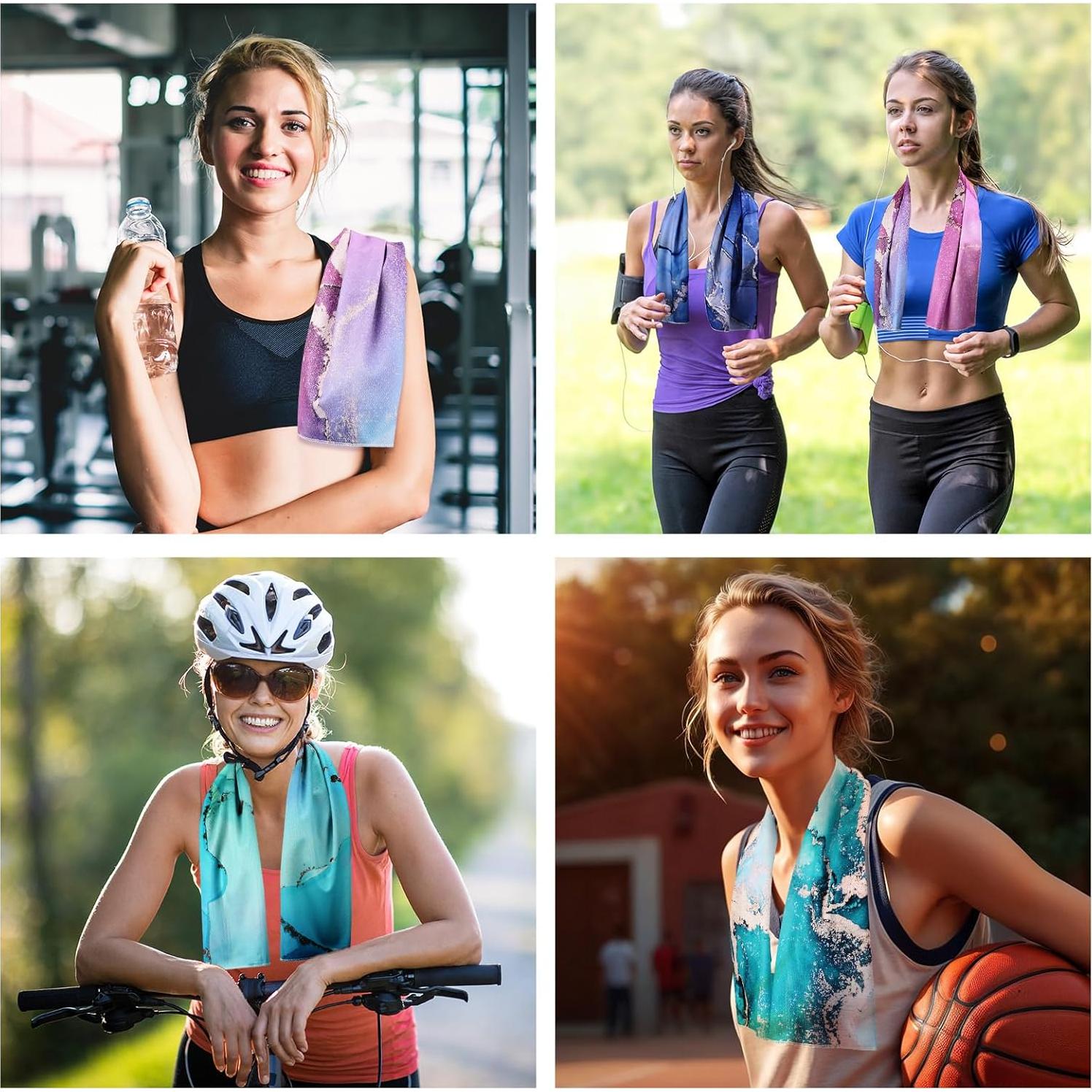 Toallas Enfriadoras Peryiter 6 Piezas 100x30 cm Colorido