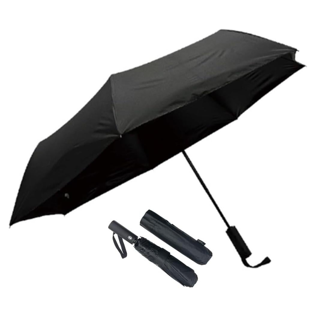 Paraguas Automático Plegable KASAN Negro 99 cm UV y Lluvia