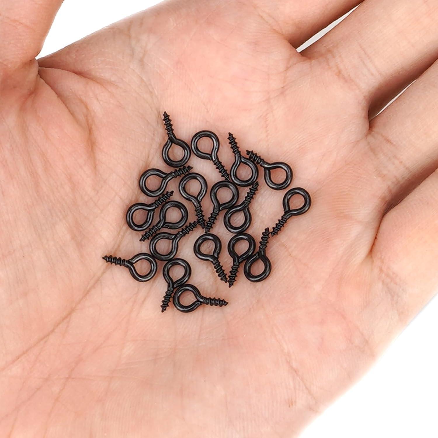 Tornillos de Ojo Aovchei 500pcs 10x5mm Metal Galvanizado