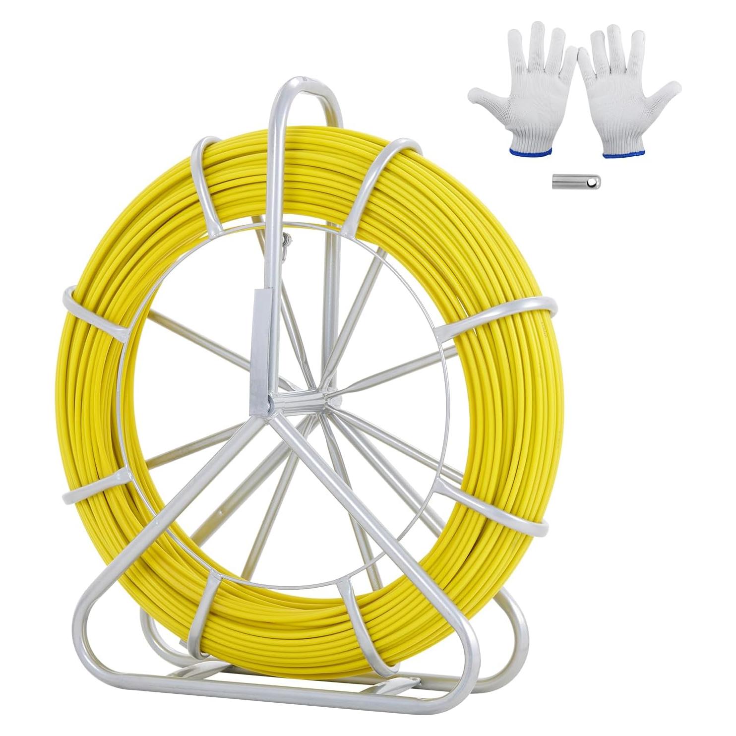 Cinta de Pescado Eléctrica VEVOR 6MM x 130M Fibra de Vidrio