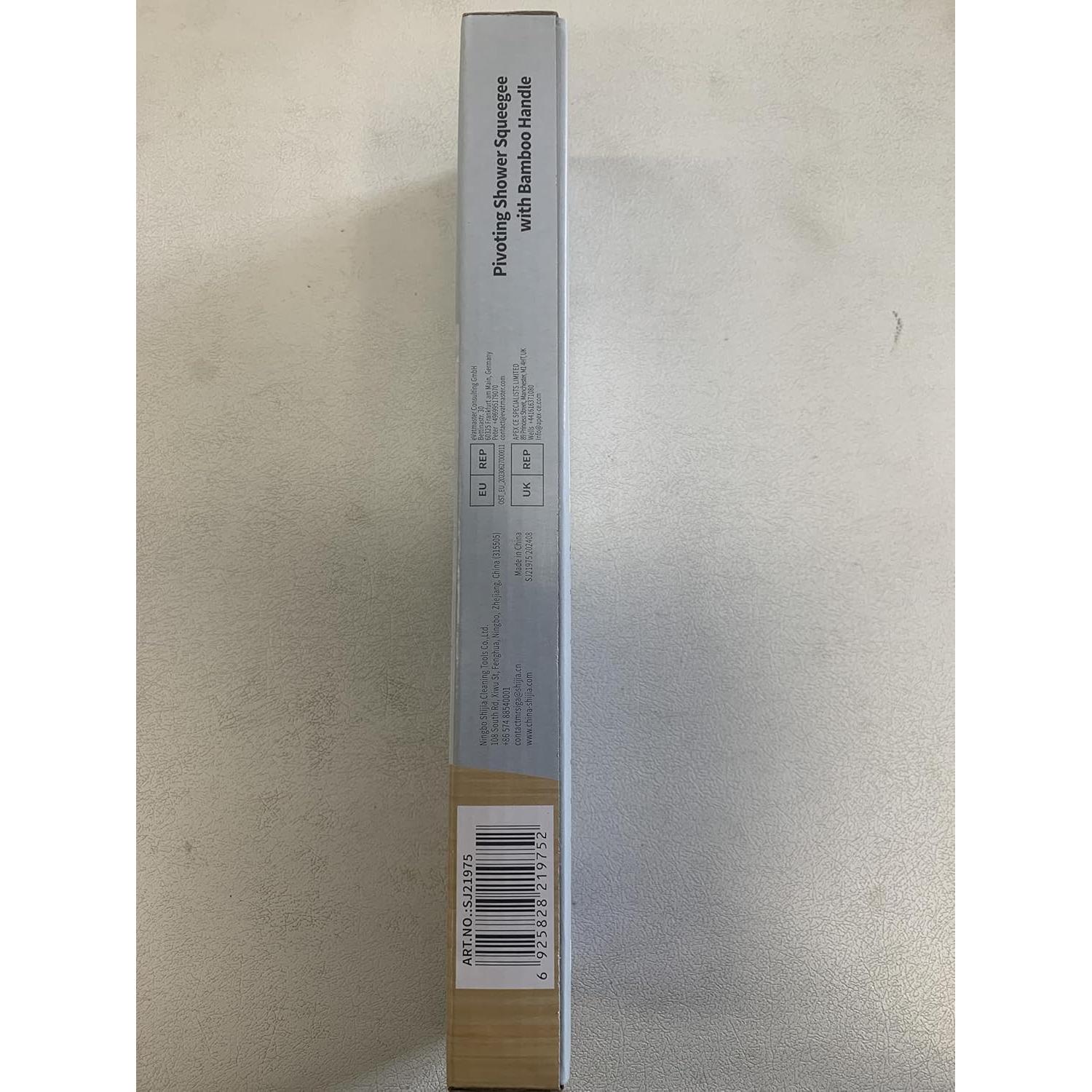 Limpiador de Silicona MR.SIGA 25.4 cm Mango de Bambú Negro