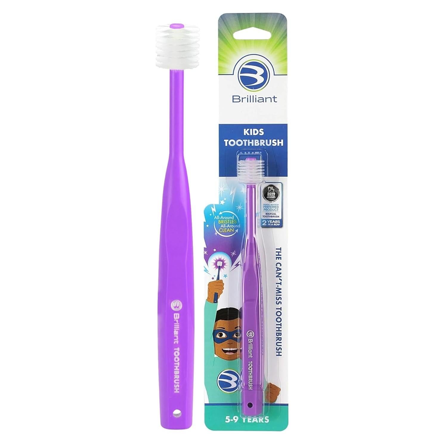 Cepillo de Dientes Brilliant Oral Care Niños 5-9 Años Púrpura
