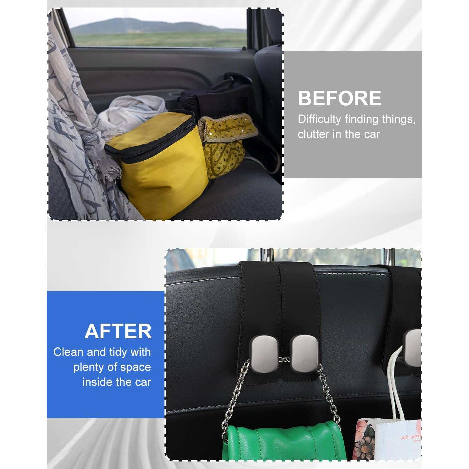 Ganchos para Cabezal de Asiento Sousac - 2 Pcs, Soporte Ajustable