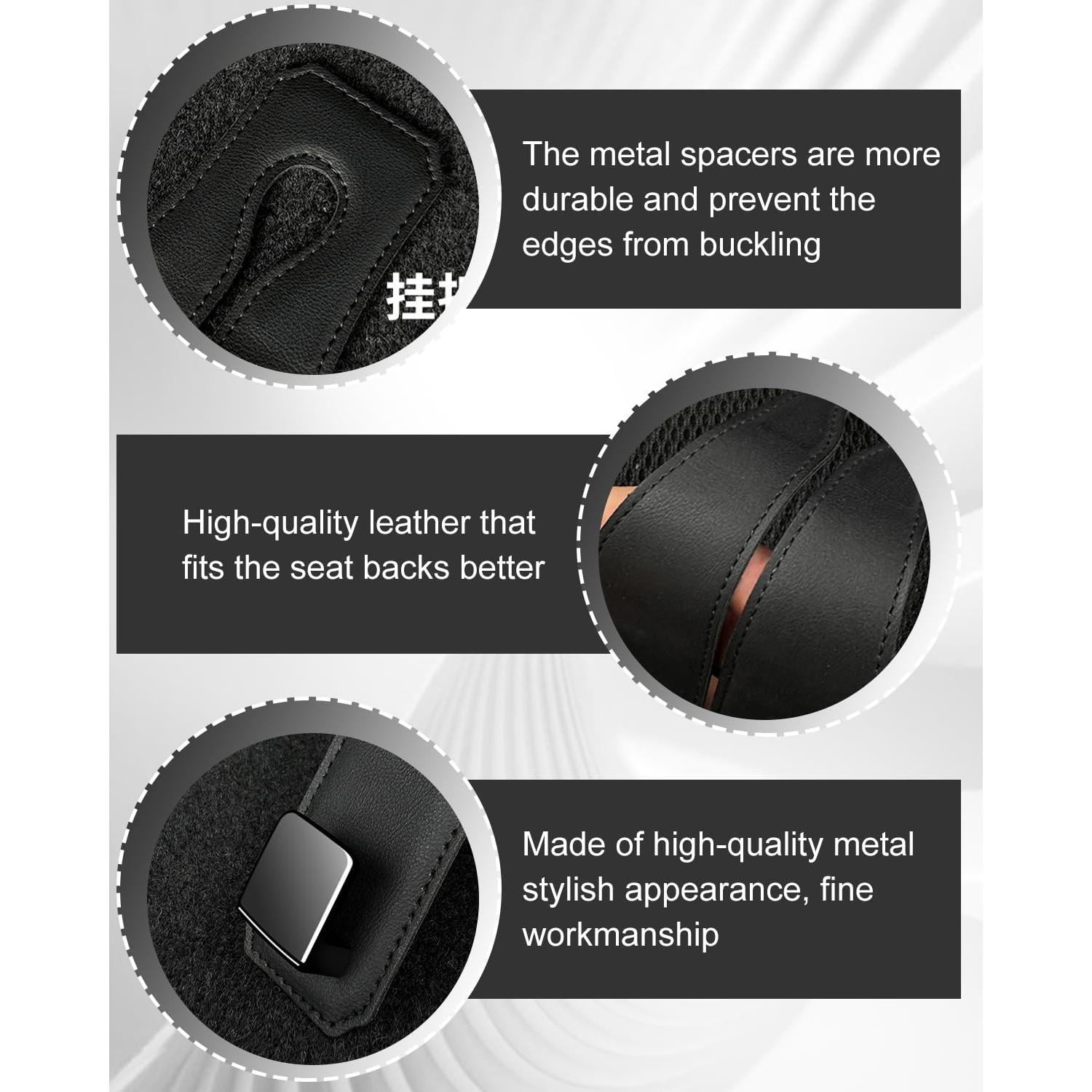 Ganchos para Cabezal de Asiento Sousac - 2 Pcs, Soporte Ajustable