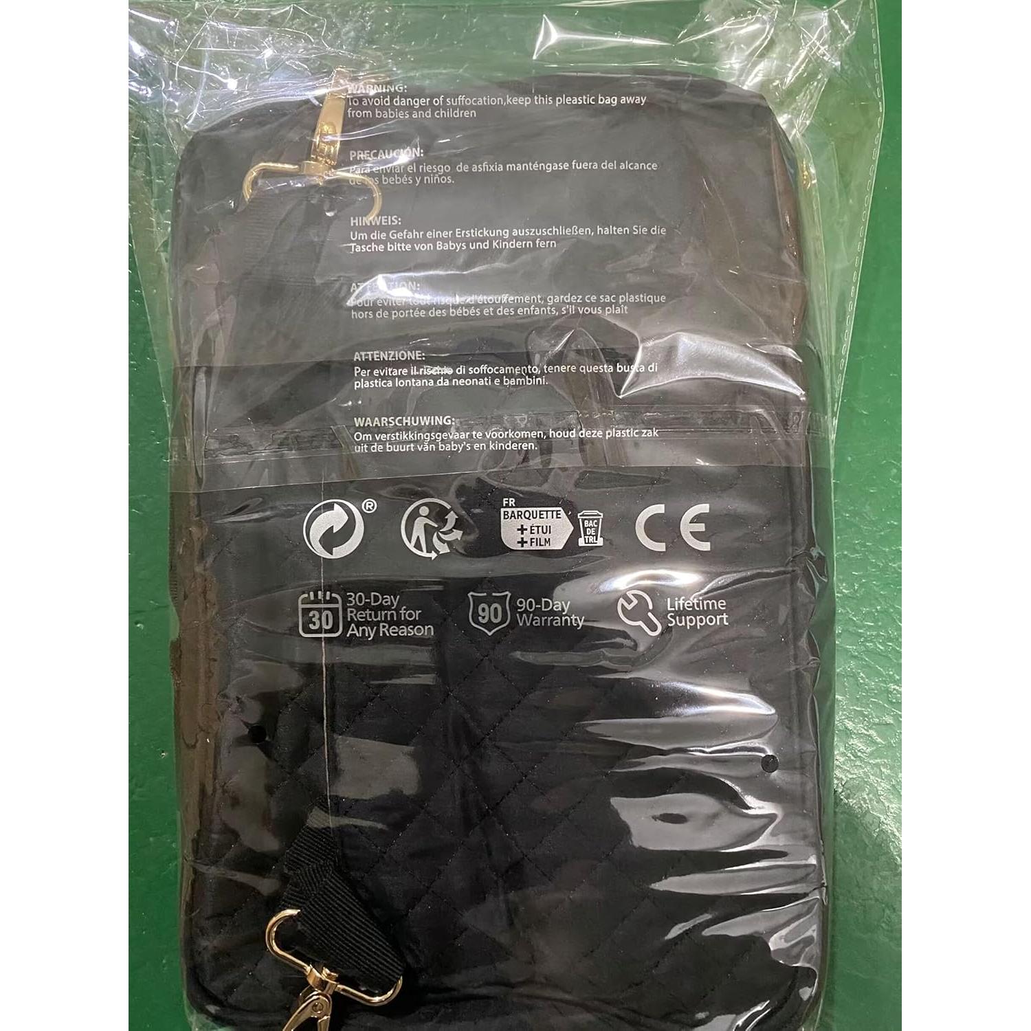 Organizador de Medicamentos de Viaje Damero Negro 30.48x11.43x25.4cm