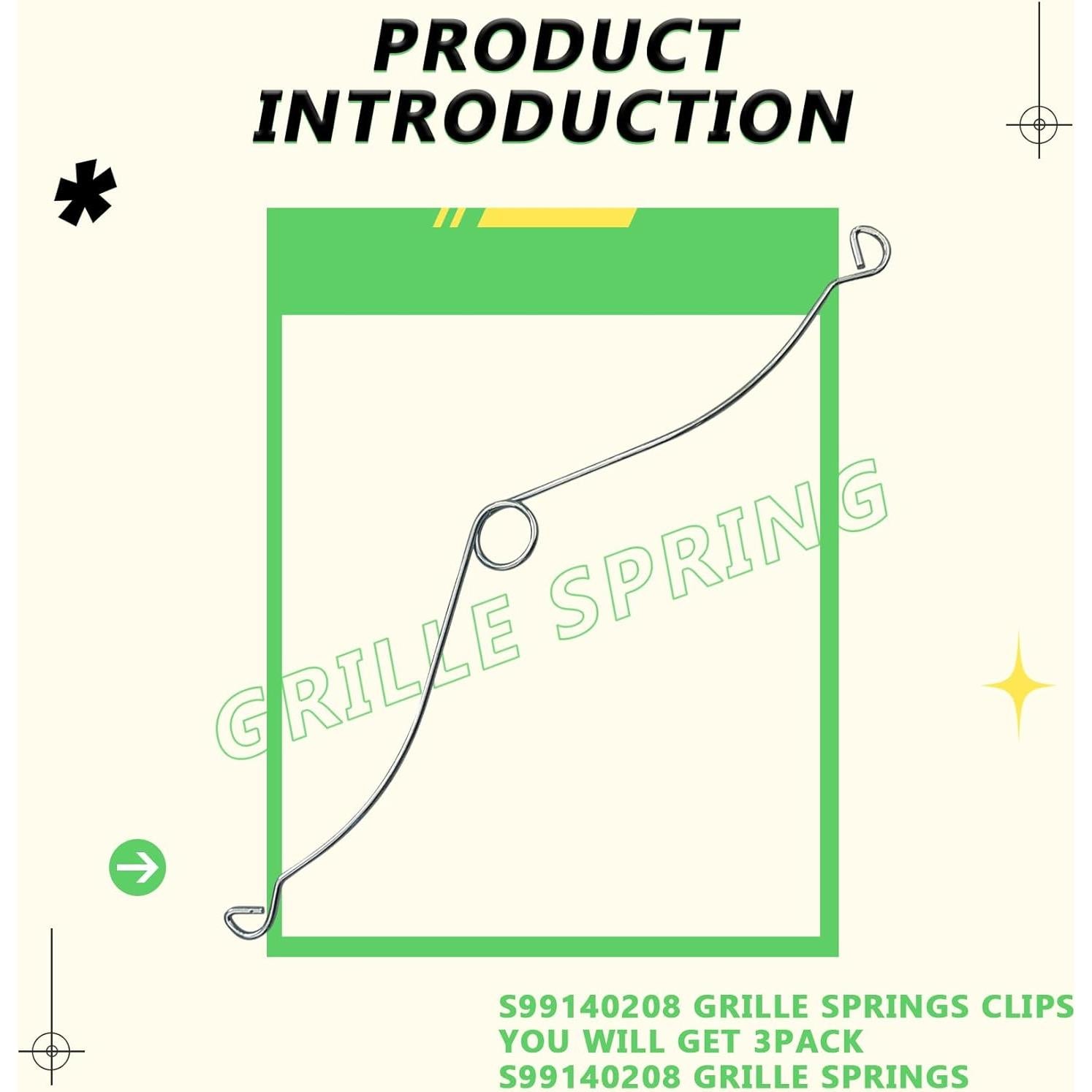 Clips de Resorte Broan Nutone S99140208 - Paquete de 3