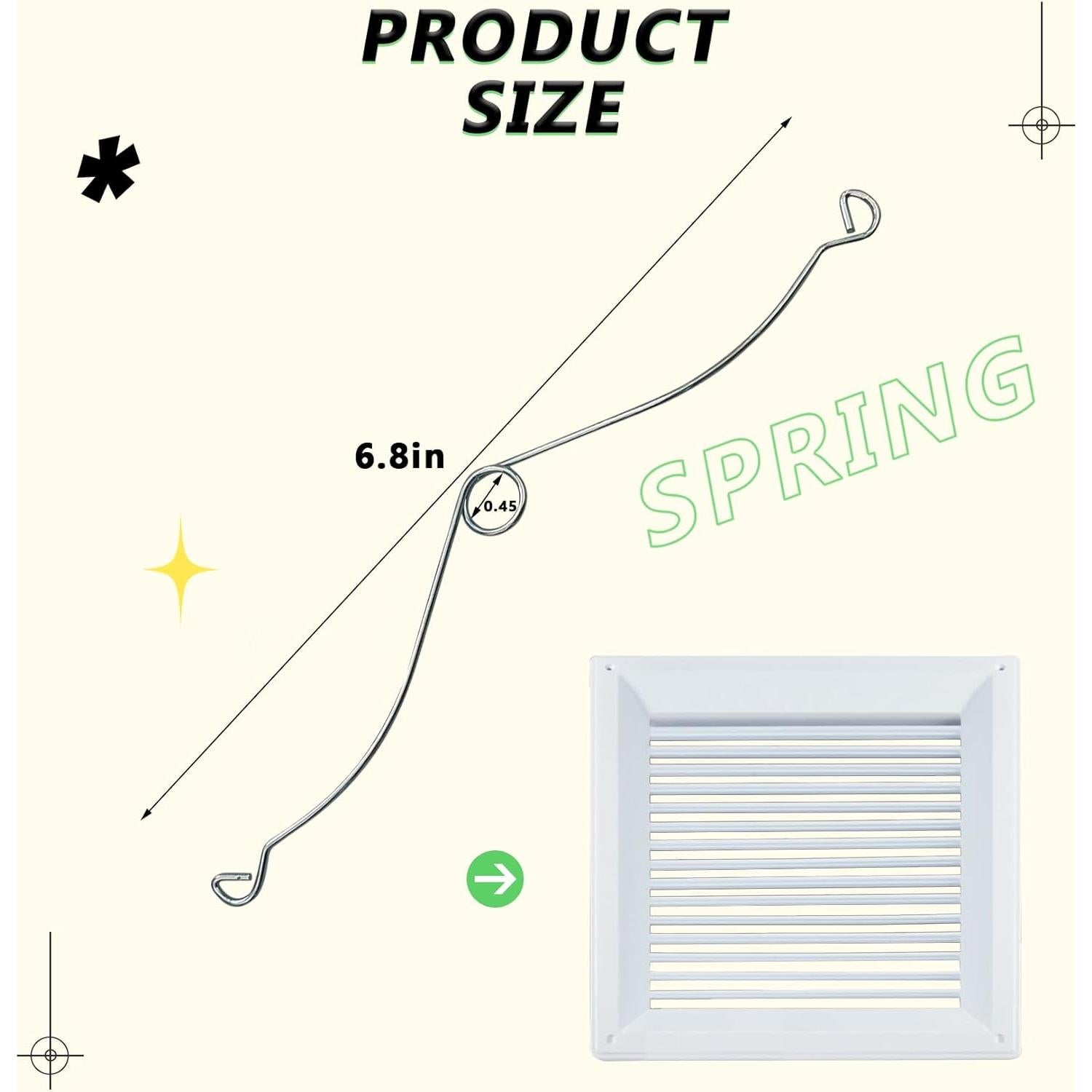 Clips de Resorte Broan Nutone S99140208 - Paquete de 3