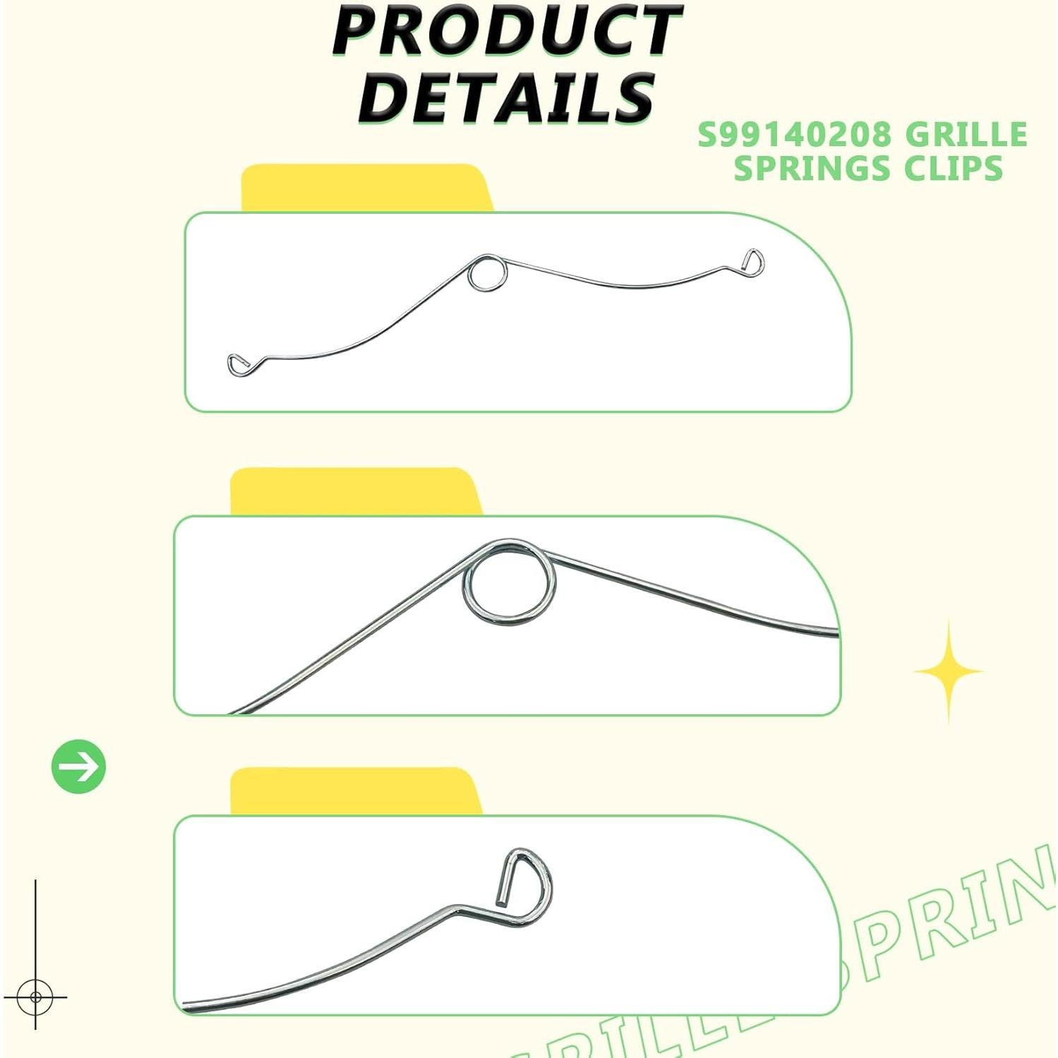 Clips de Resorte Broan Nutone S99140208 - Paquete de 3