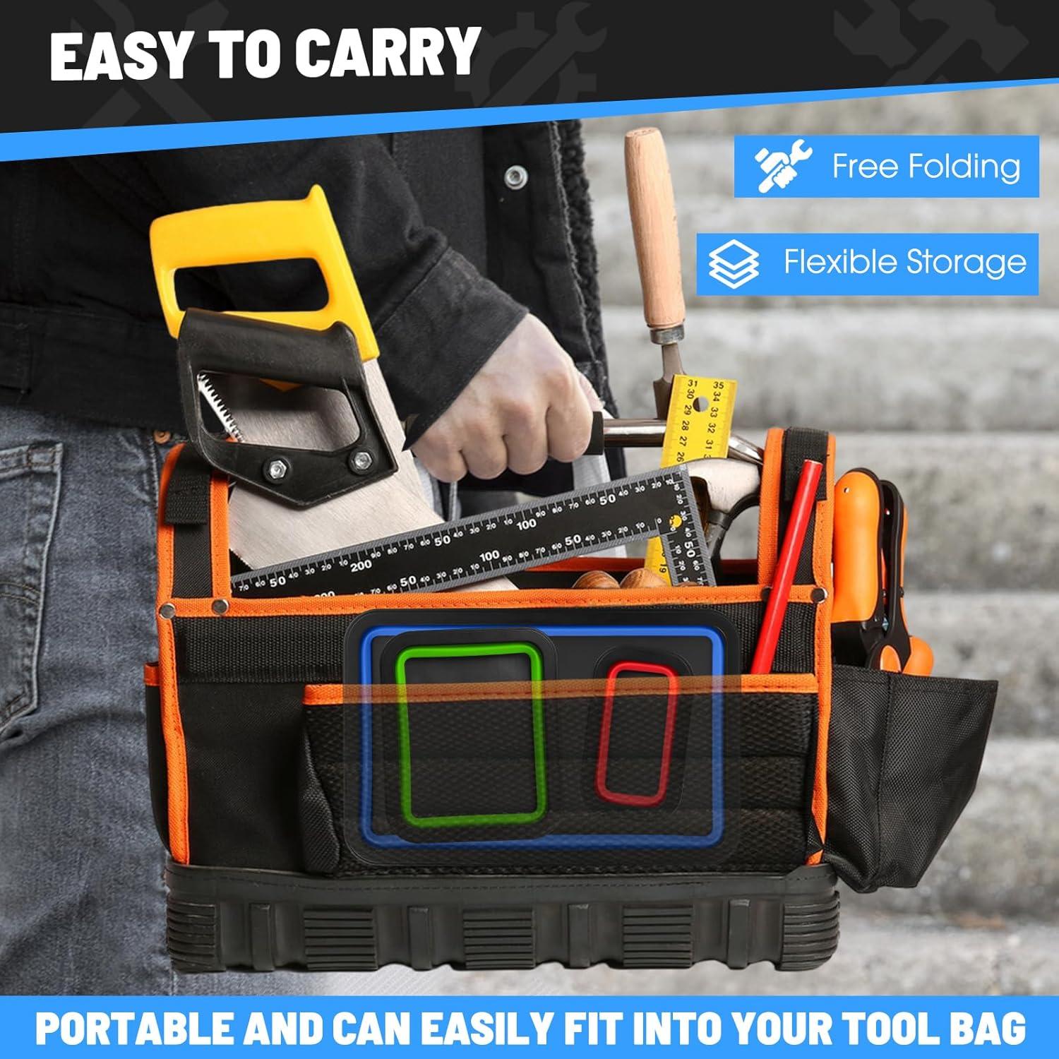 Juego de Bandejas Magnéticas Plegables Jebousike 3 Piezas Silicona