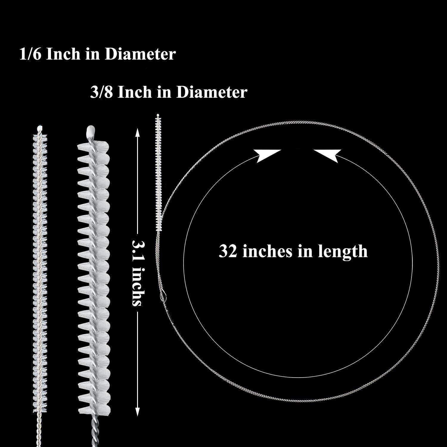4 Cepillos Limpiadores de Tubos de Alimentación Nylon 81.28 cm