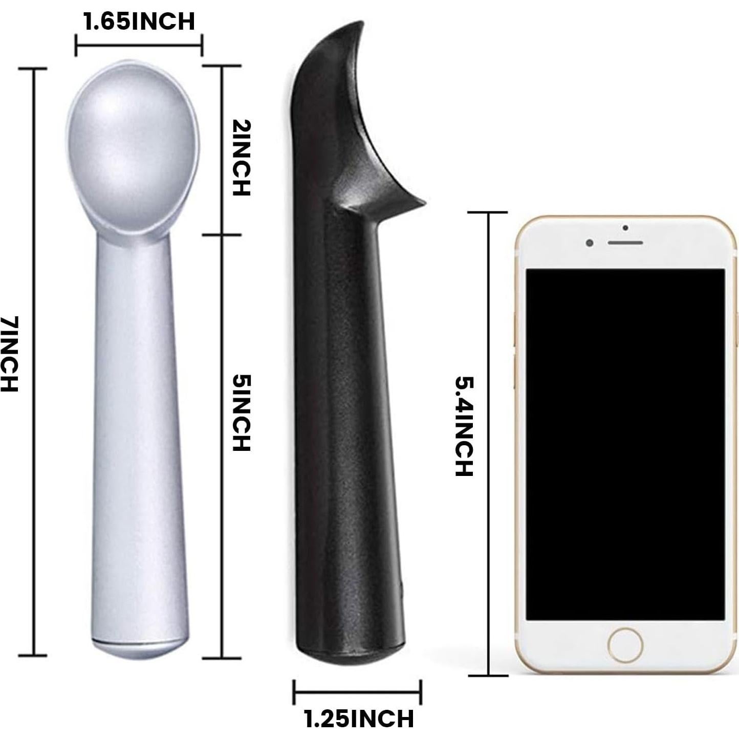 Cucharón de Helado HANSGO 18 cm Antiadherente Aluminio 2PCS