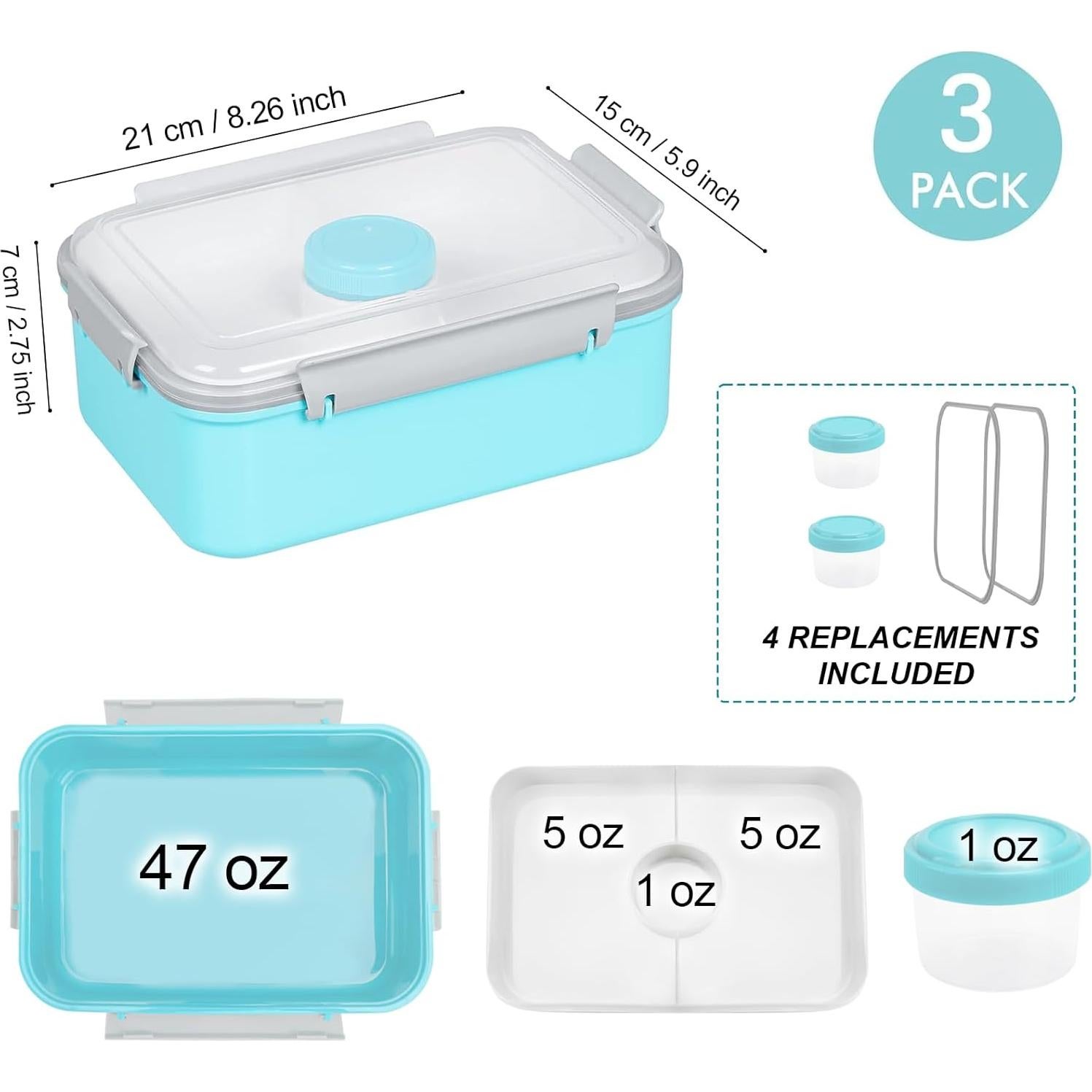 Juego de 3 Contenedores de Almacenamiento Shopwithgreen 1.3L