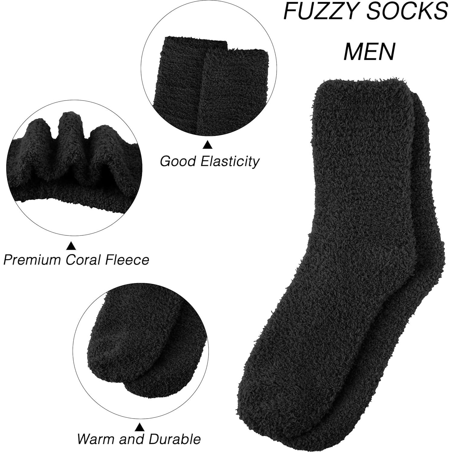 Calcetines de casa OVOV de forro polar para hombres - 3 pares