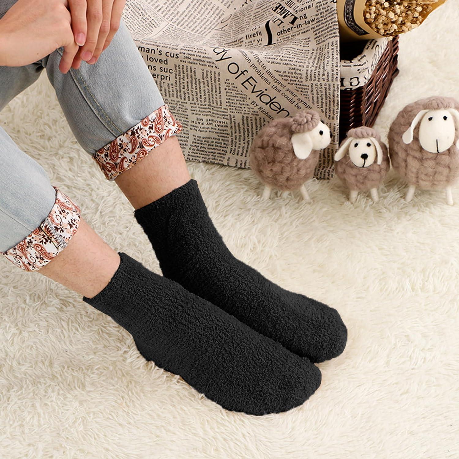 Calcetines de casa OVOV de forro polar para hombres - 3 pares