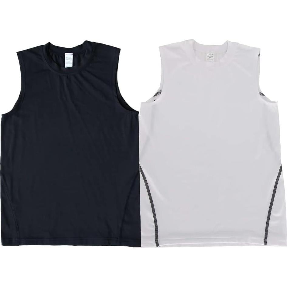 Camisetas Compresivas para Niños LANDUNSI 2 Pcs Transpirables