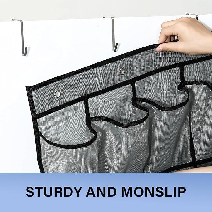 Organizador de zapatos colgante Teikou 24 bolsillos negro