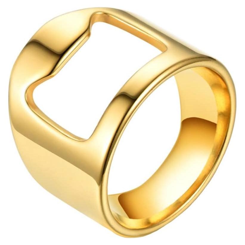 Anillo Abrebotellas INRENG Dorado 9 Creativo para Bar