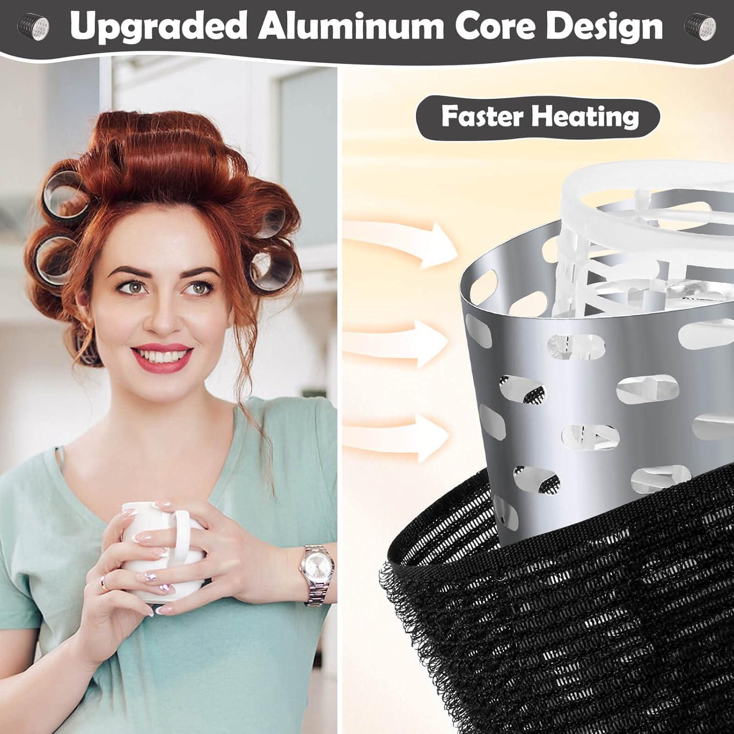 Rizadores Térmicos Tetutor 24PCS con Clips - Rulos Jumbo 64mm, 44mm, 36mm