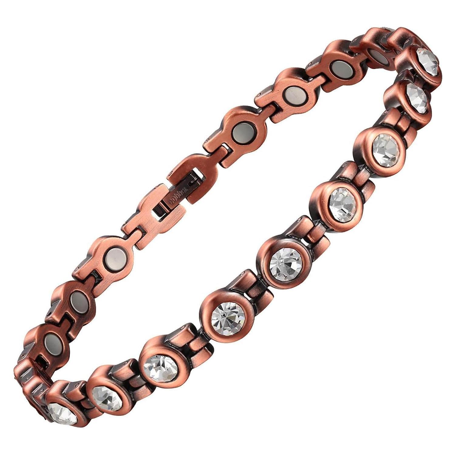 Pulsera de Tobillo Magnética MagEnergy Cobre Puro 25.9 cm