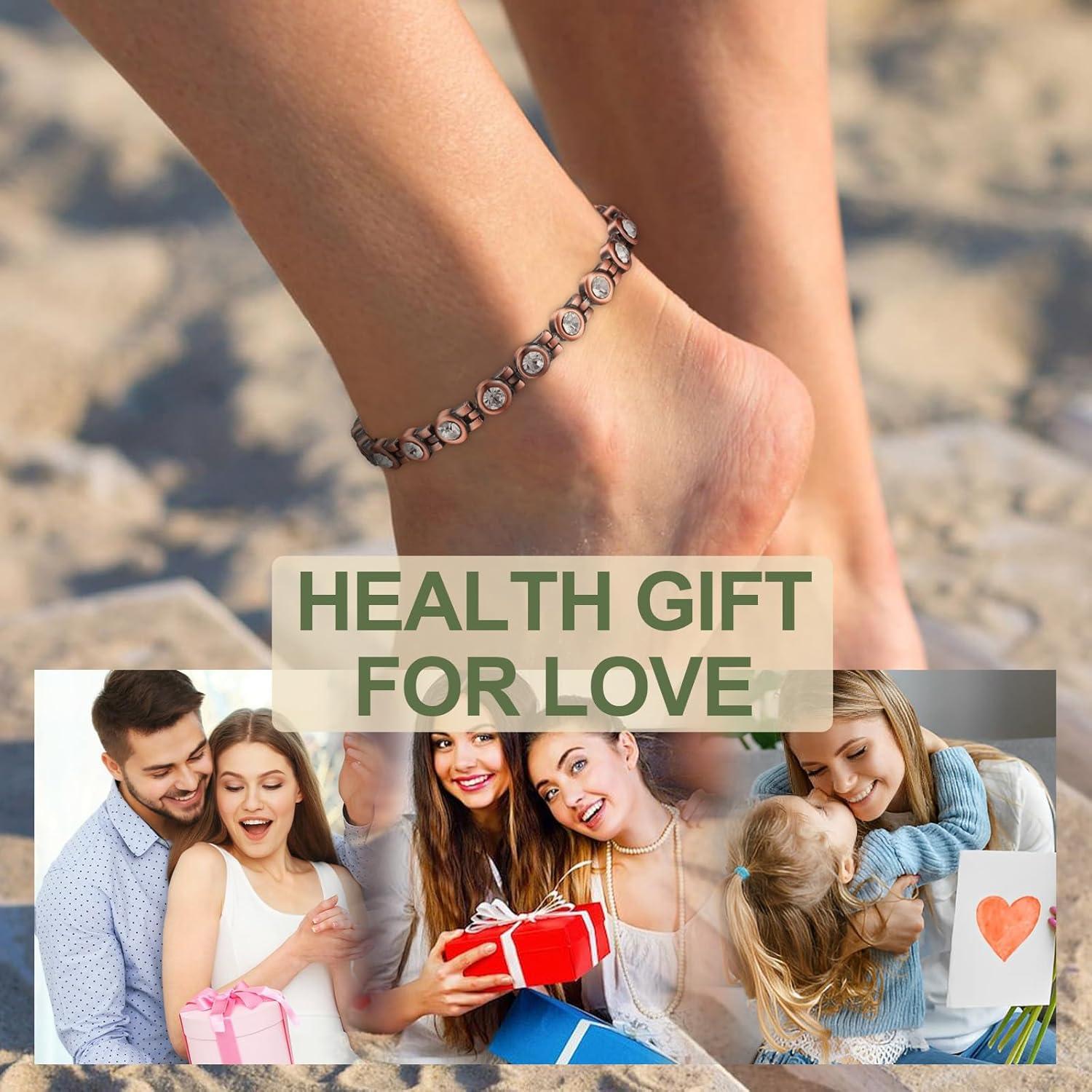 Pulsera de Tobillo Magnética MagEnergy Cobre Puro 25.9 cm