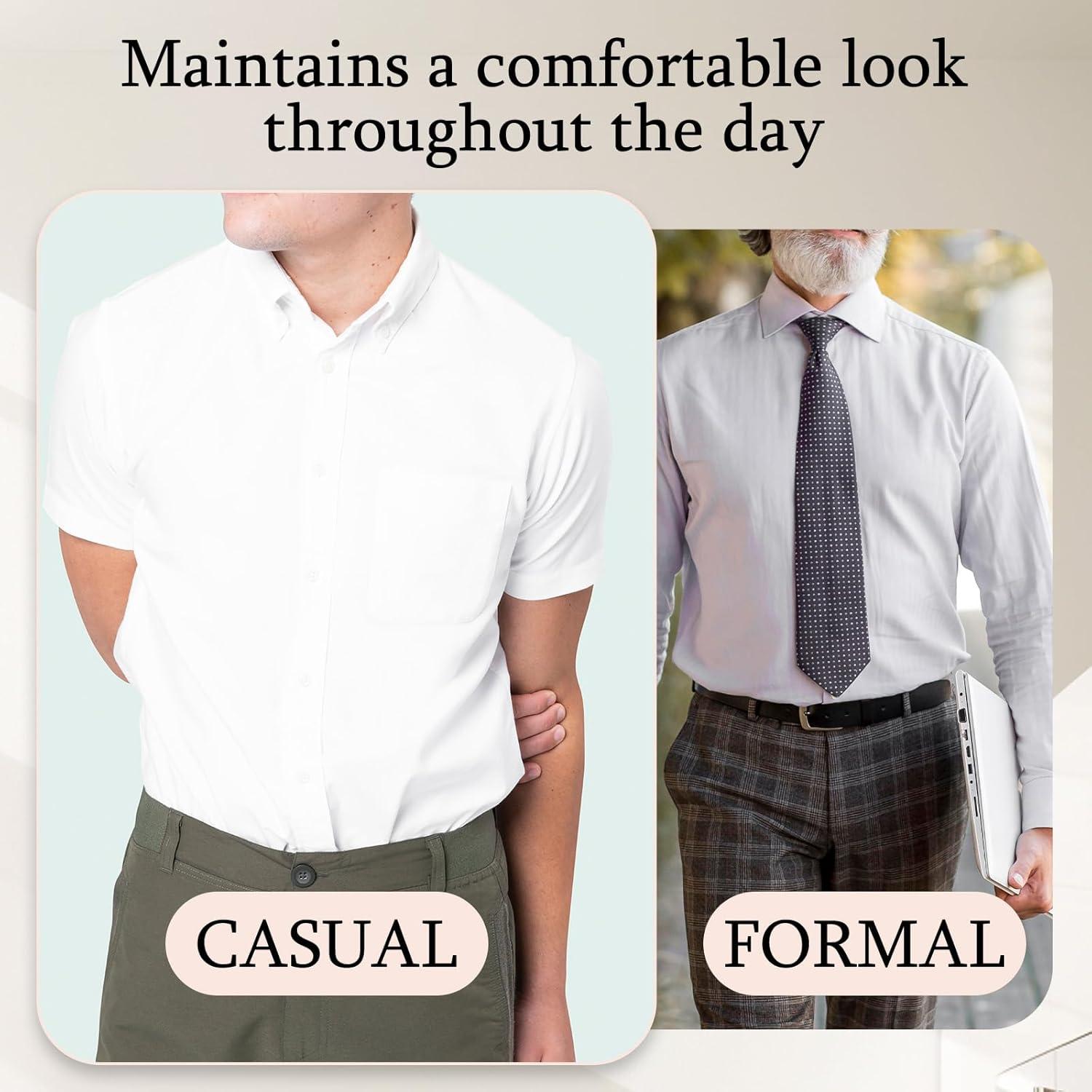 Sujetadores de Camisa Antideslizantes Cobee 2 Pcs para Hombres