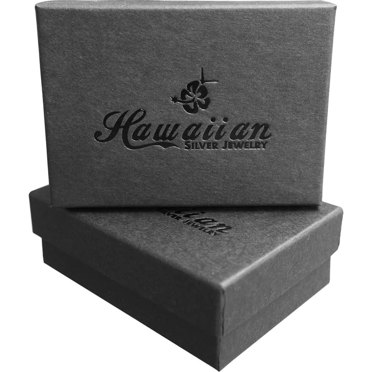 Cadena de Caja de Plata Esterlina 1mm Joyería Hawaiana 35.56cm