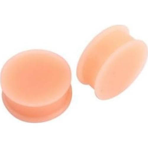 Par de tapones de silicona HQLA 0g (8mm) color piel