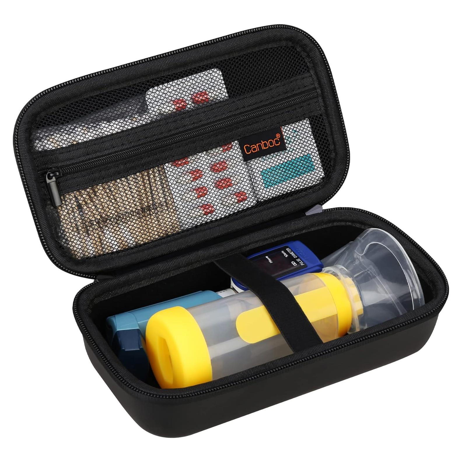 Funda de Transporte Canboc para Inhalador de Asma - Negro