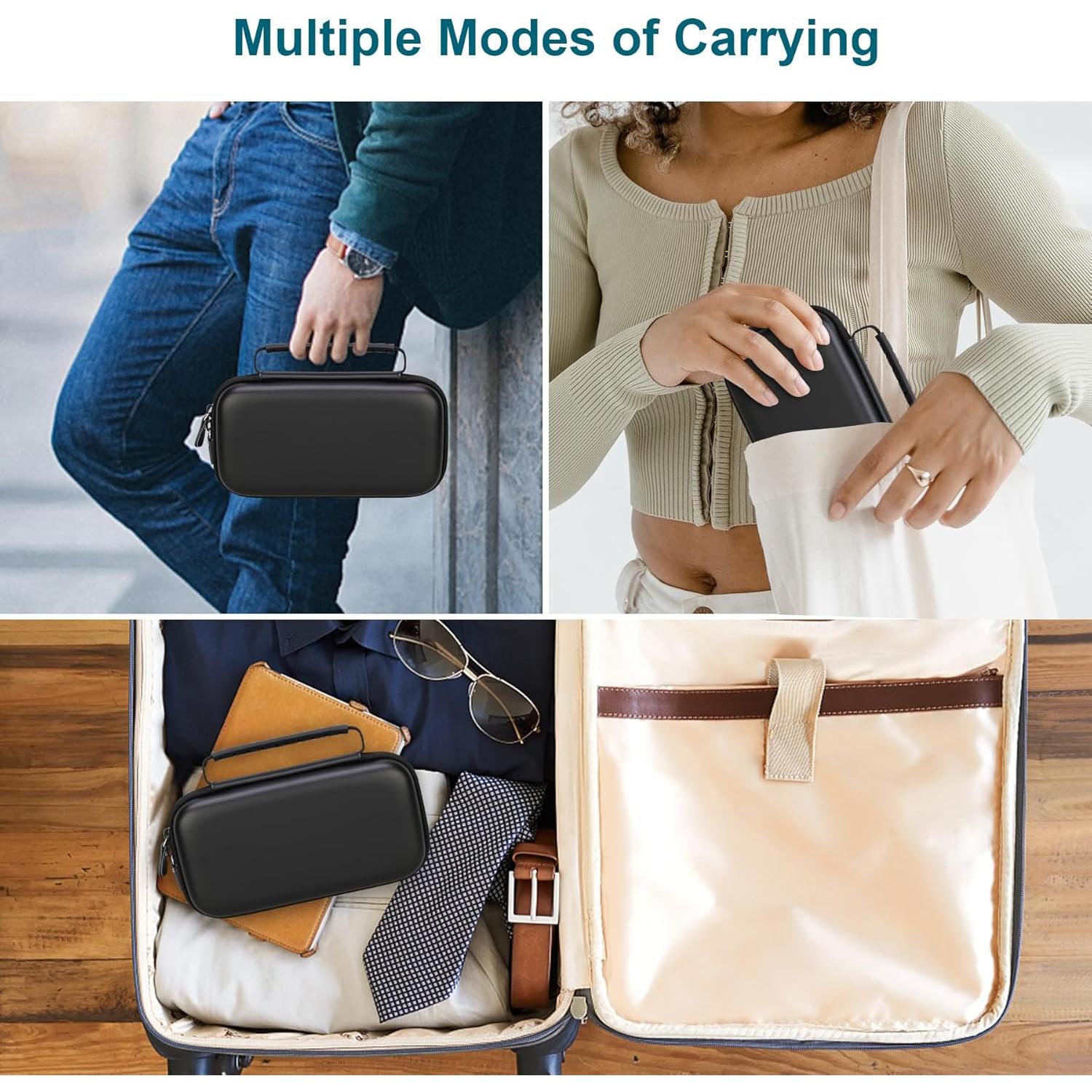 Funda de Transporte Canboc para Inhalador de Asma - Negro