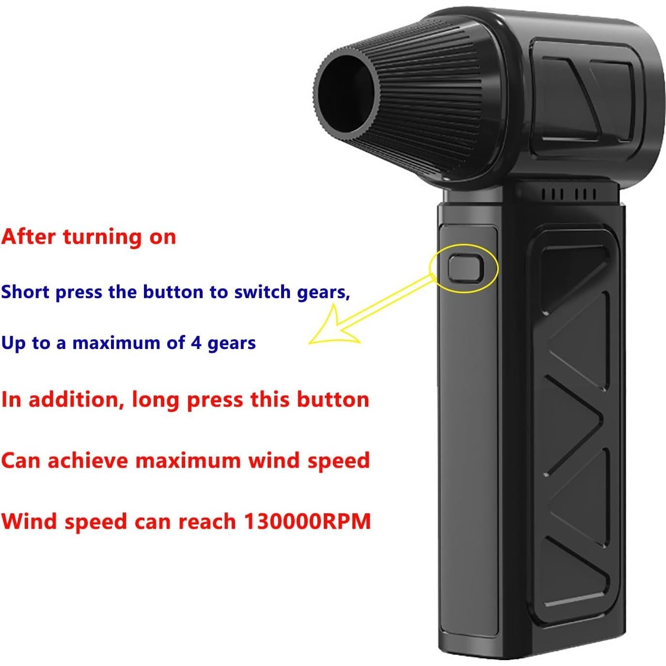 Soplador de Aire Comprimido VORMIVIOT 130000 RPM Recargable