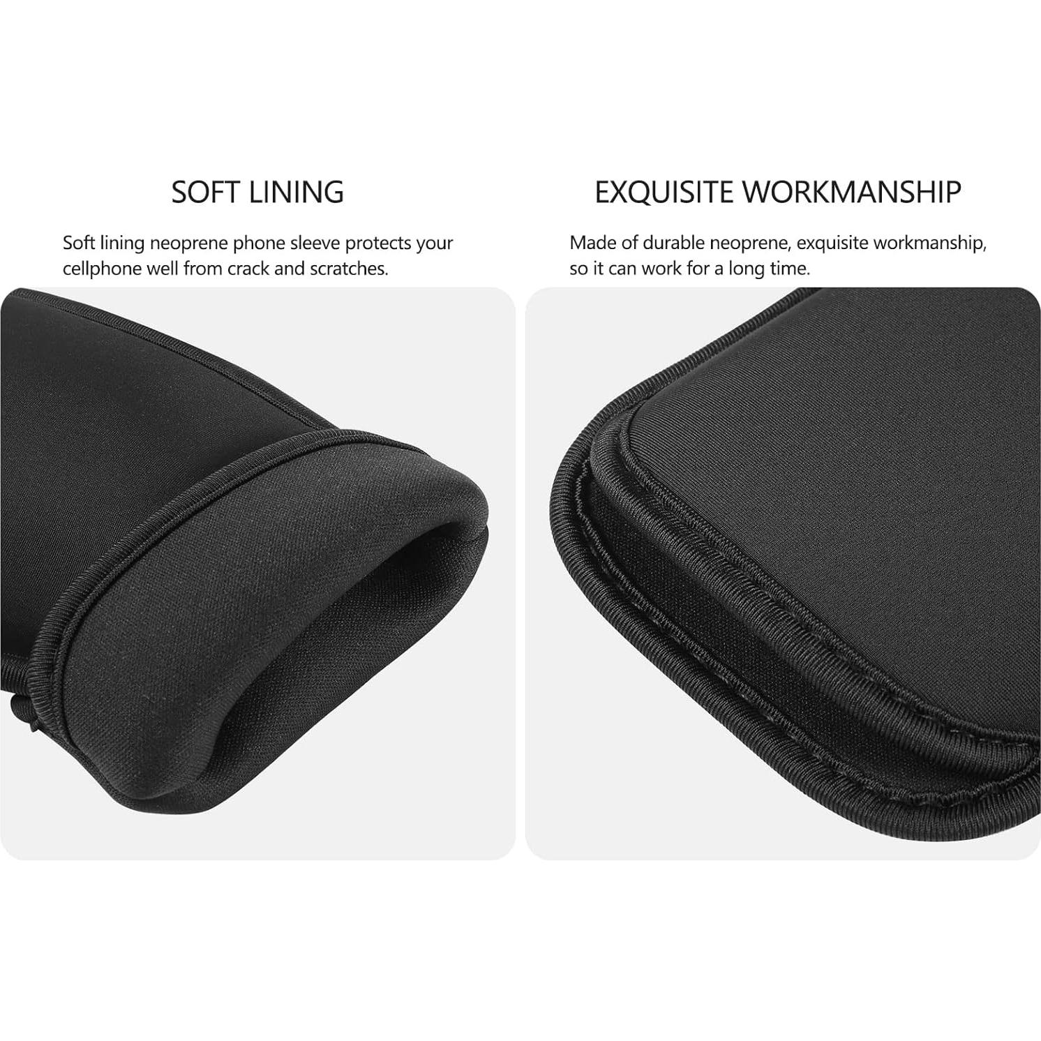 Funda de Neopreno YICHEEY para Teléfono Móvil Grande Negro