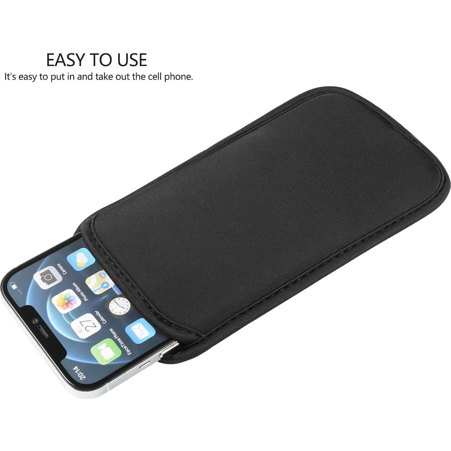 Funda de Neopreno YICHEEY para Teléfono Móvil Grande Negro