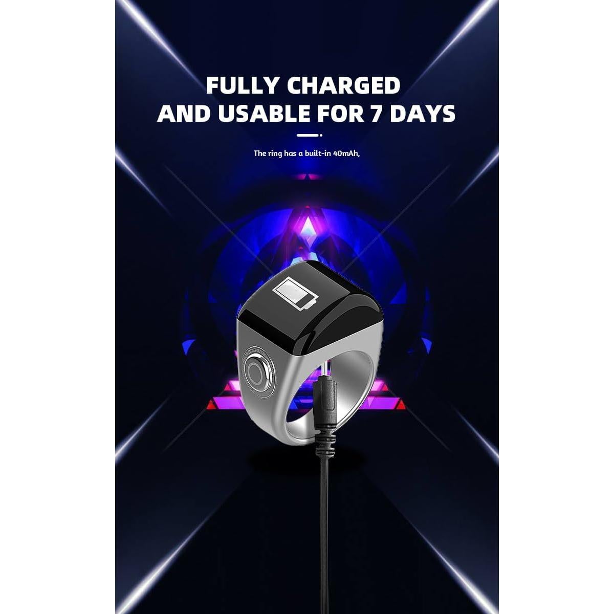 Anillo Inteligente Qomkky 20mm con Pantalla OLED y APP