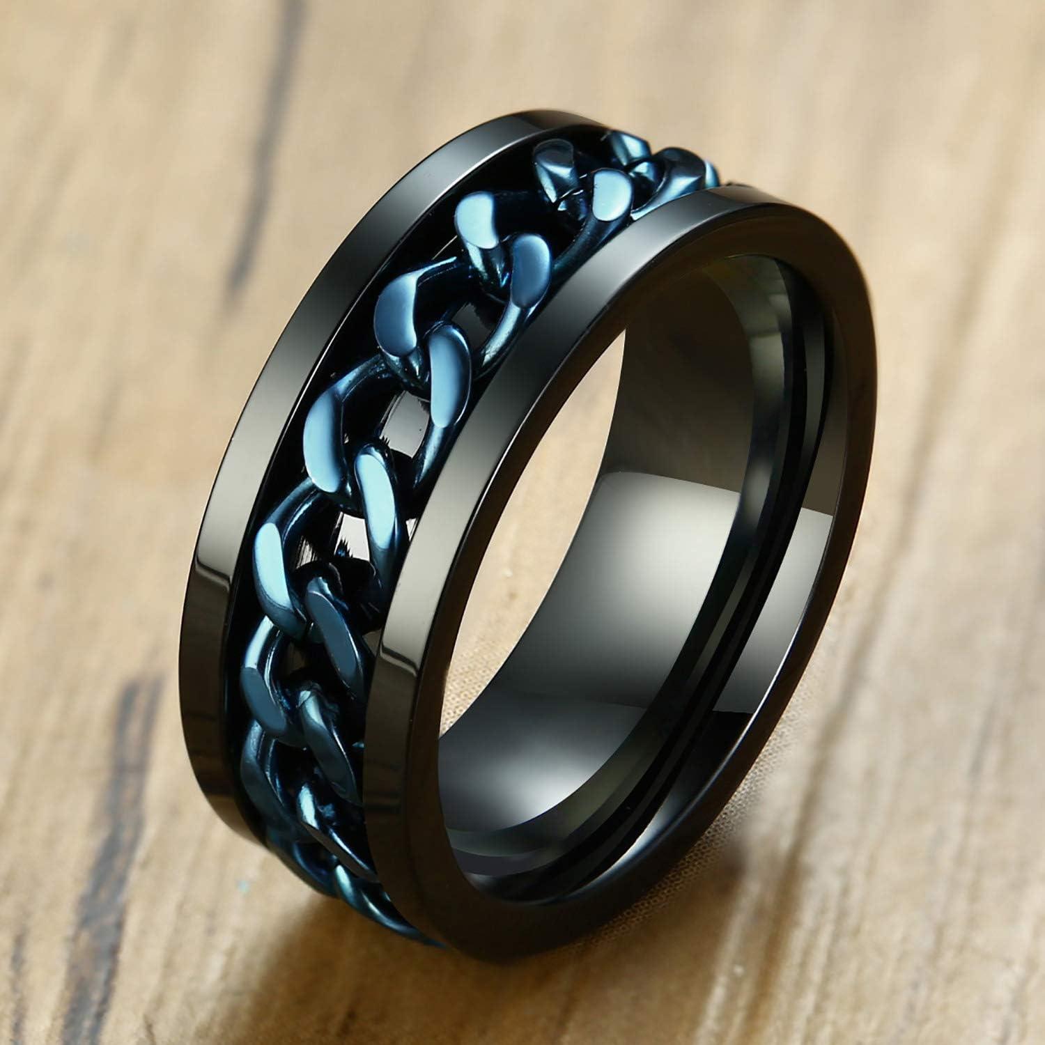 Anillo Fidget MMTTAO Acero Inoxidable 8MM Unisex