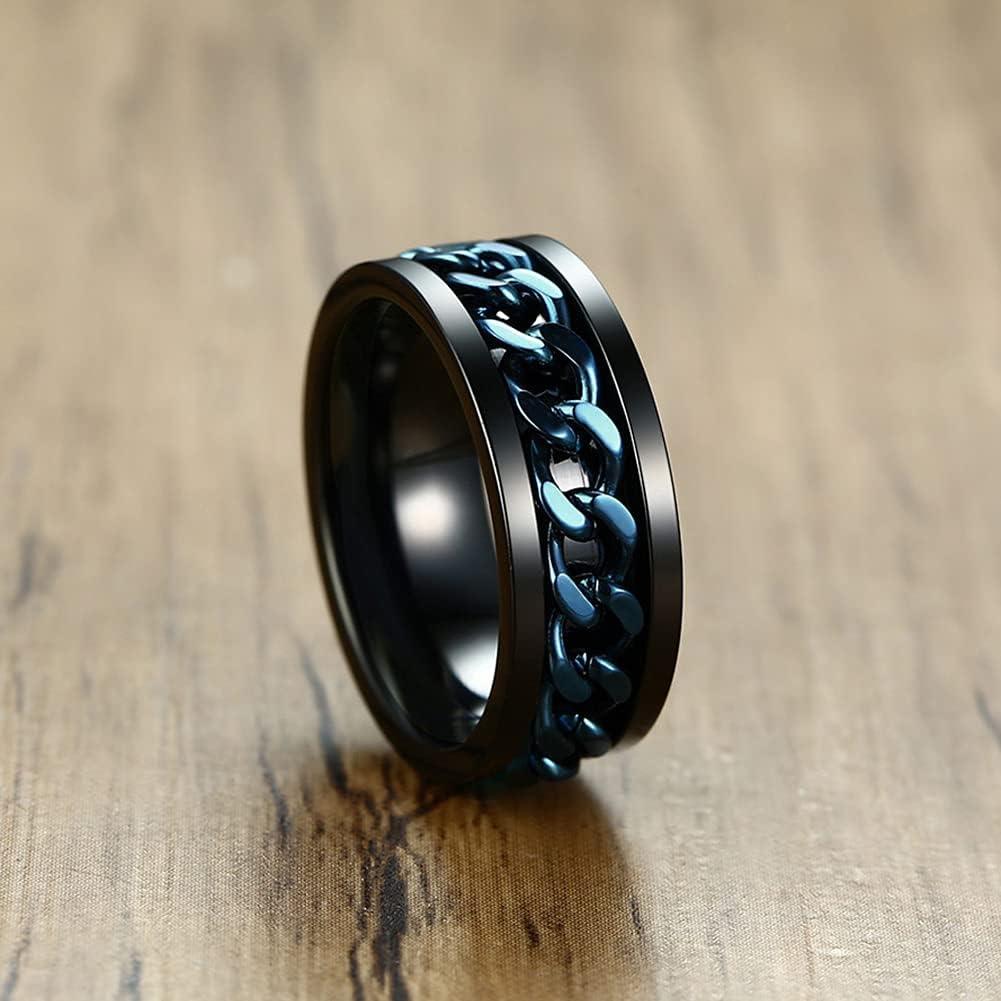 Anillo Fidget MMTTAO Acero Inoxidable 8MM Unisex