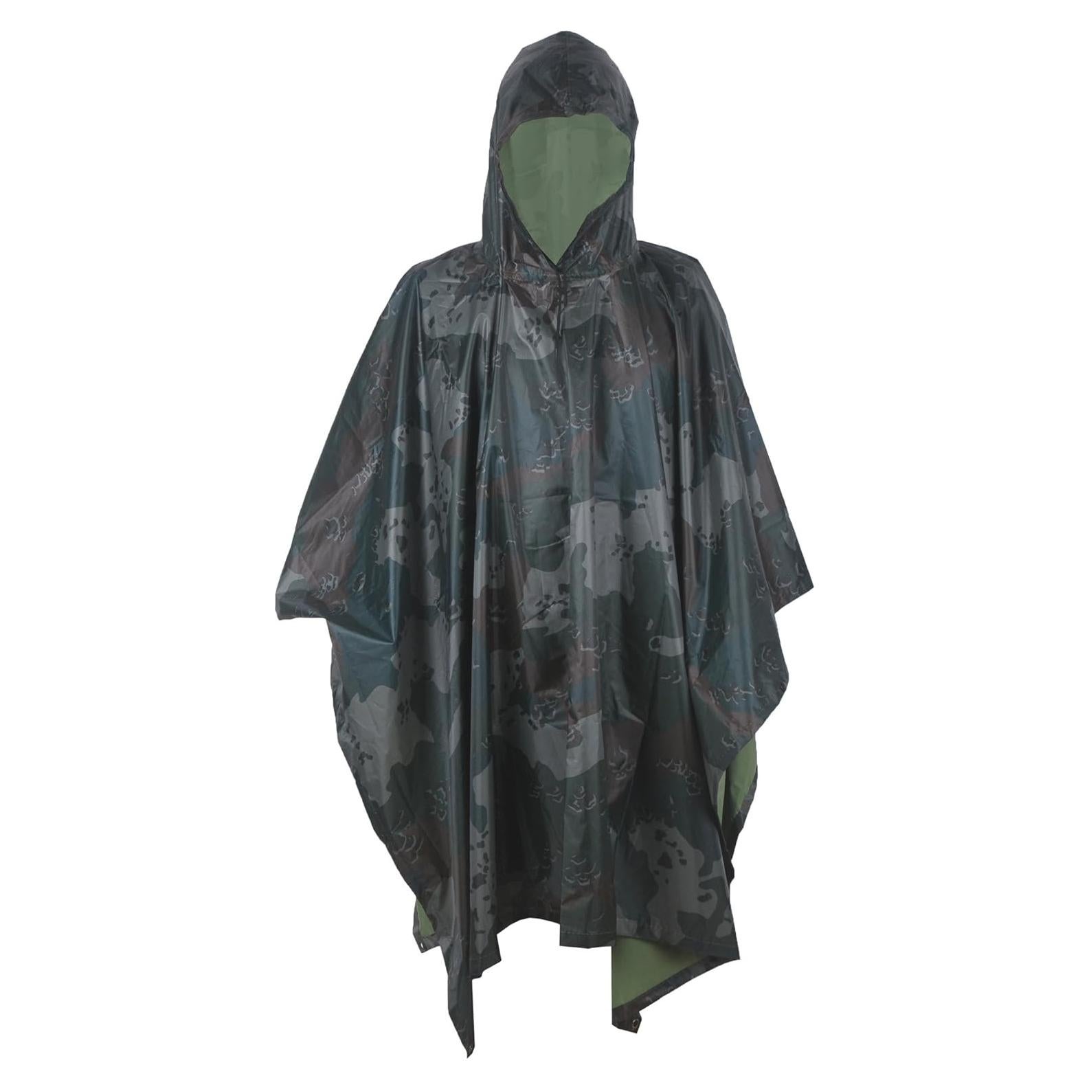 Poncho de Lluvia LOOGU Impermeable Talla Única Camo Multiusos