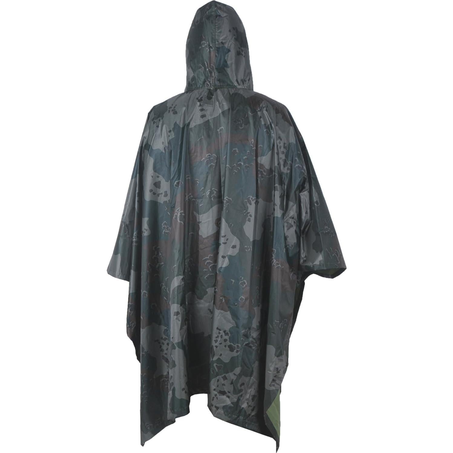 Poncho de Lluvia LOOGU Impermeable Talla Única Camo Multiusos
