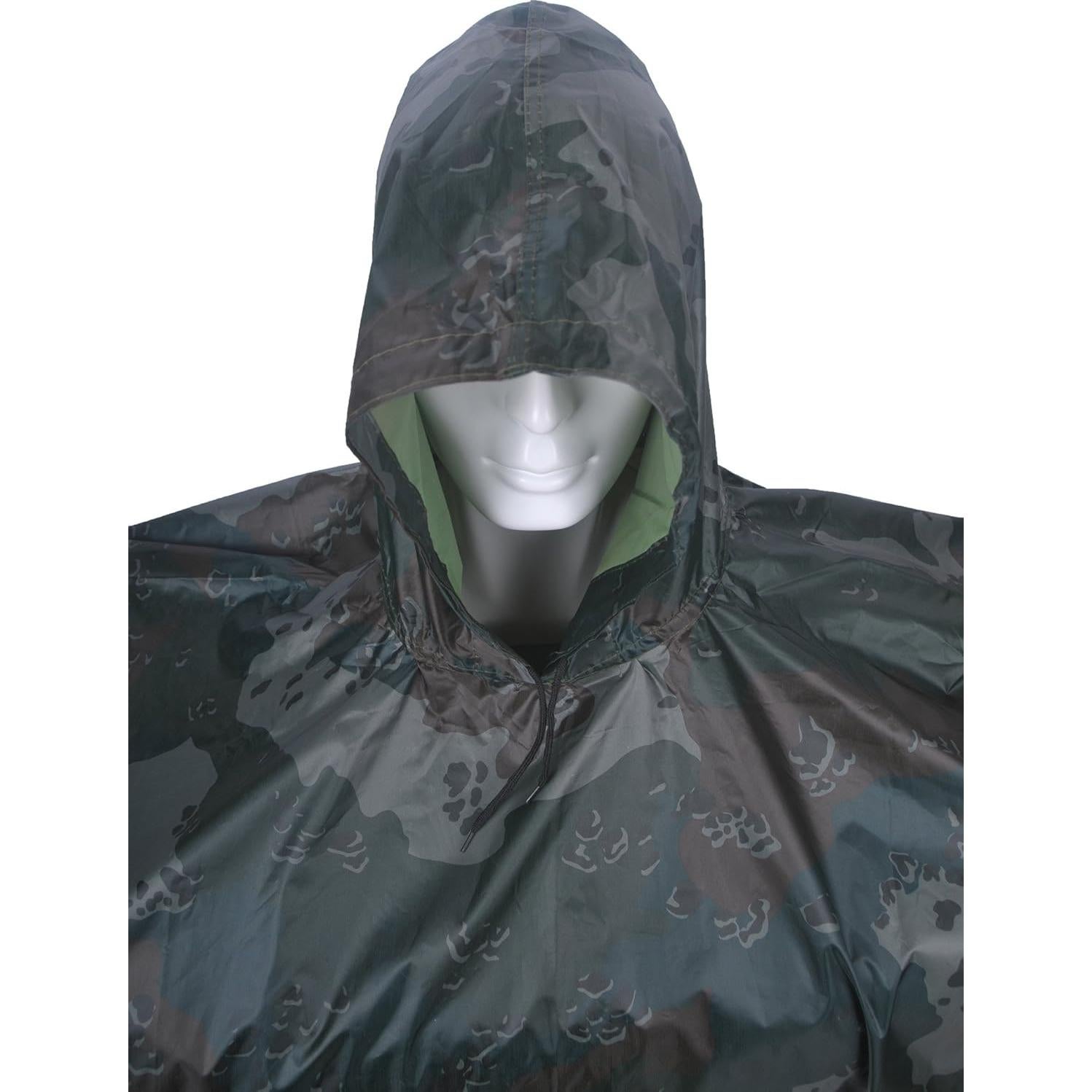 Poncho de Lluvia LOOGU Impermeable Talla Única Camo Multiusos