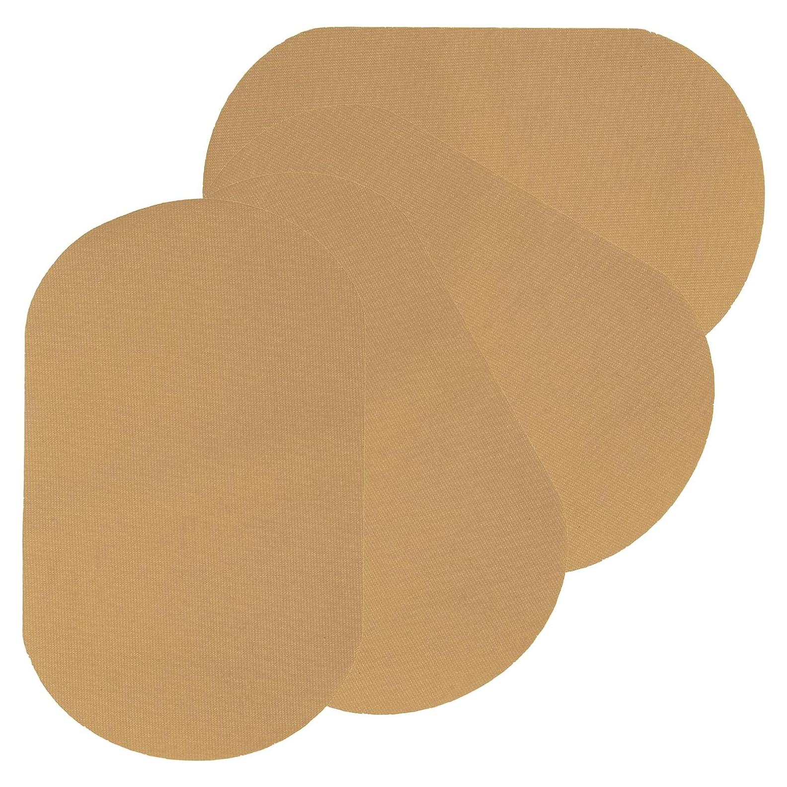 Parche de Planchar PATIKIL 4 PZS Terciopelo Albaricoque 18x11 cm